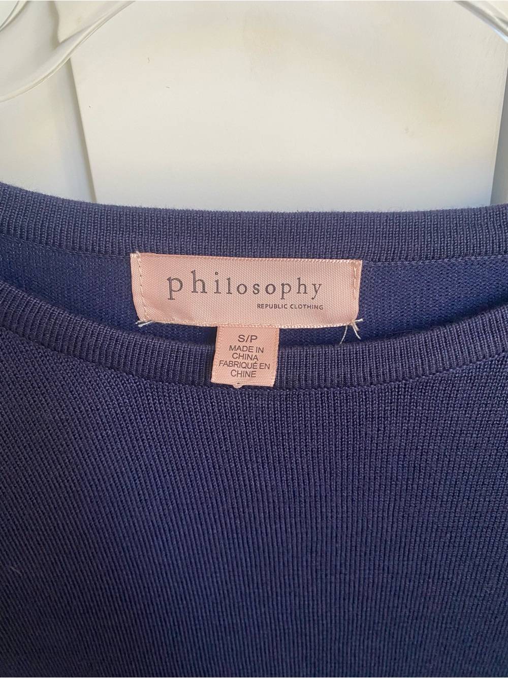 Philosophy Navy Crewneck Sweater